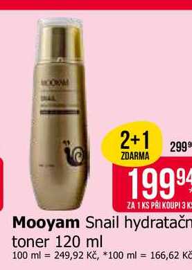 Mooyam Snail hydratačn toner 120 ml Teta drogerie
