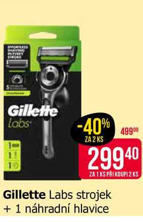 Gillette Labs strojek + 1 náhradní hlavice Teta drogerie
