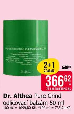 Dr. Althea Pure Grind odličovací balzám 50 ml Teta drogerie