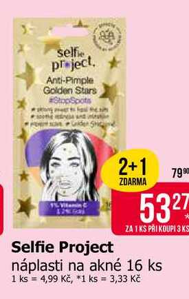 Selfie Project náplasti na akné 16 ks Teta drogerie