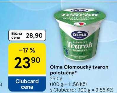 Olma Olomoucký tvaroh polotučný, 250 g 