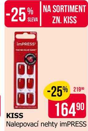 KISS Nalepovací nehty imPRESS Teta drogerie