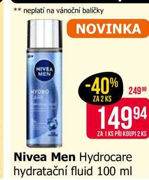 Nivea Men Hydrocare hydratační fluid 100 ml Teta drogerie