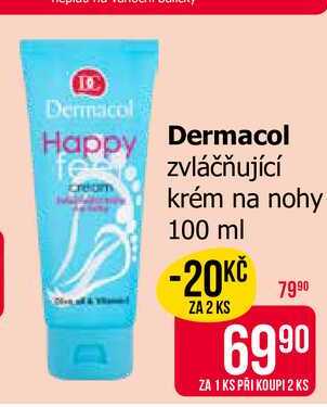Dermacol Cream zvláčňující krém na nohy 100 ml Teta drogerie