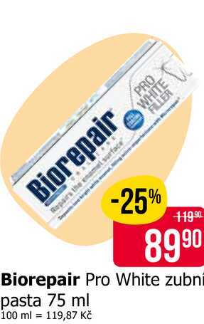 Biorepair Pro White zubni pasta 75 ml