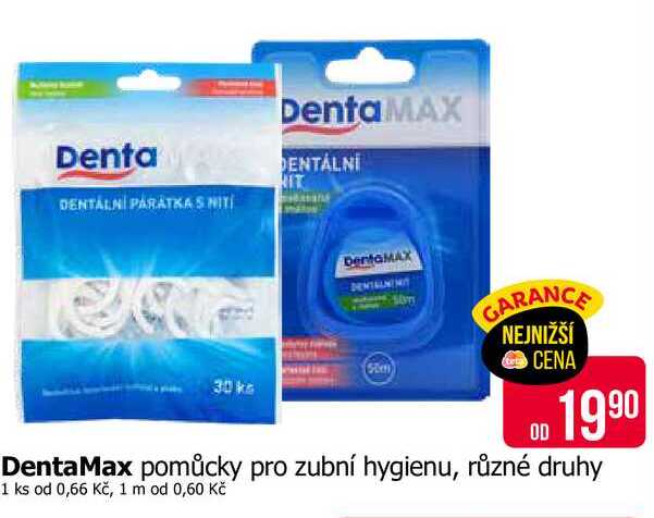 DentaMax pomůcky pro zubní hygienu, různé druhy Teta drogerie
