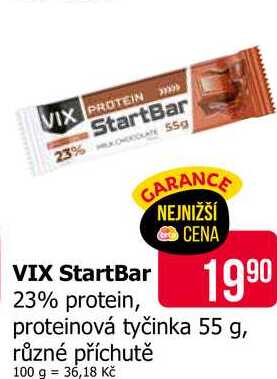 VIX proteinová tyčinka 55 g, různé příchutě