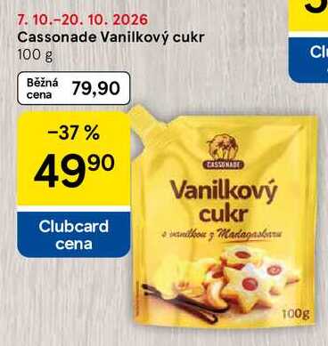Cassonade Vanilkový cukr, 100 g