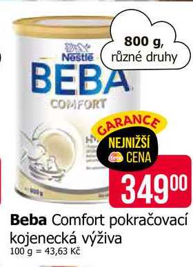 Beba Comfort pokračovací kojenecká výživa 800 g