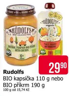 Rudolfs BIO kapsička 110 g
