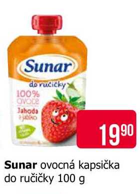 Sunar ovocná kapsička do ručičky 100 g Teta drogerie