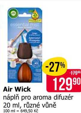 Air Wick náplň pro aroma difuzér 20 ml, různé vůně Teta drogerie