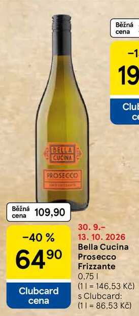 Bella Cucina Prosecco Frizzante, 0,75 l