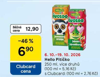 Hello Pitíčko, 250 ml, více druhů