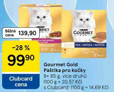 Gourmet Gold Paštika pro kočky, 8x 85 g