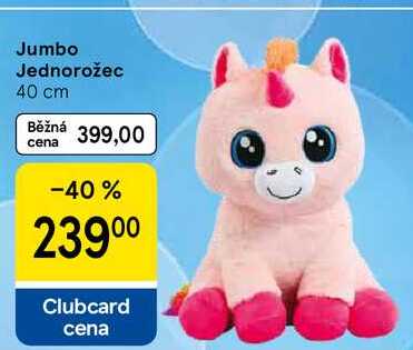 Jumbo Jednorožec 40 cm Tesco