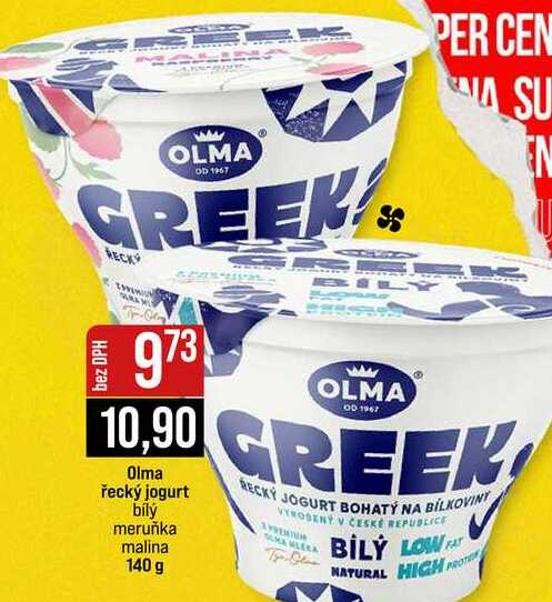 Olma řecký jogurt bílý meruňka malina 140 g