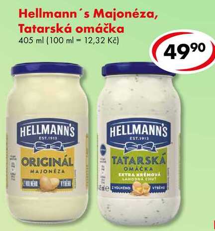 Hellmann's Majonéza, Tatarská omáčka, 405 ml