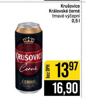 Krušovice Královské černé tmavé výčepní 0,5l