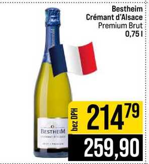 Bestheim Crémant d'Alsace Premium Brut 0,75l
