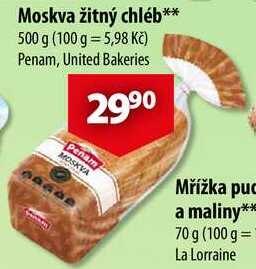 Moskva žitný chléb, 500 g    