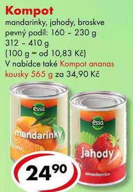Kompot, 312 - 410 g