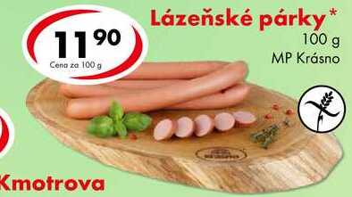 Lázeňské párky, 100 g