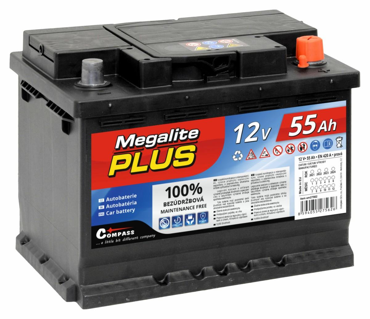 Autobaterie Megalite Plus, 1 KS