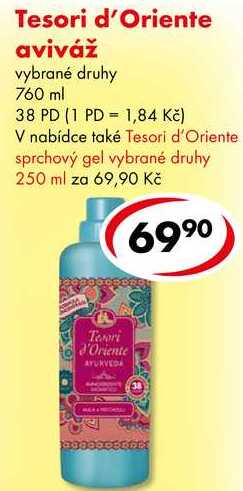 Tesori d'Oriente aviváž, 760 ml/38 PD CBA