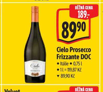 Cielo Prosecco Frizzante DOC 0,75 l