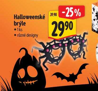 Halloweenské brýle 1ks Albert