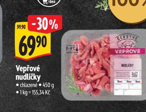 Vepřové nudličky chlazené 450 g