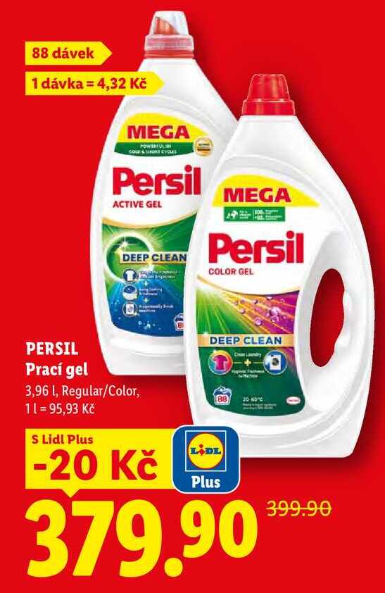 PERSIL Prací gel, 3,96 l/88 PD