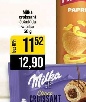 Milka croissant čokoláda vanilka 50 g 