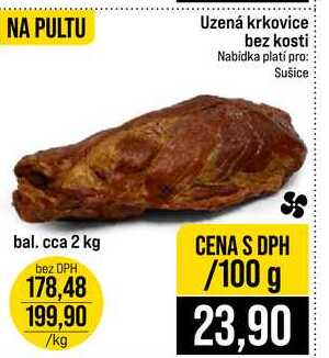 Uzená krkovice bez kosti 100g
