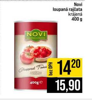 Novi loupaná rajčata krájená 400 g
