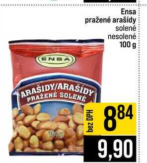 Ensa pražené arašídy solené nesolené 100 g