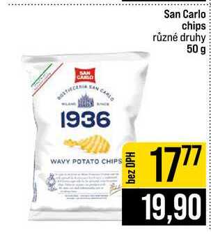 San Carlo chips různé druhy 50 g 