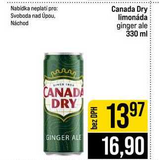 Canada Dry limonáda ginger ale 330 ml 
