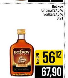 Božkov Originál 37,5% Vodka 37,5% 0,2l