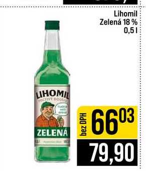 Lihomil Zelená 18% 0,5l
