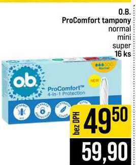 O.B. ProComfort tampony normal mini super 16 ks JIP