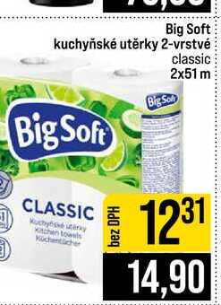 Big Soft kuchyňské utěrky 2-vrstvé classic 2x51 m