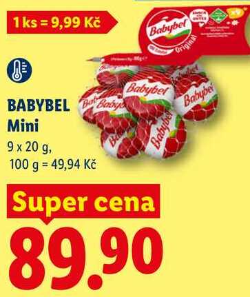 BABYBEL Mini, 9x 20 g