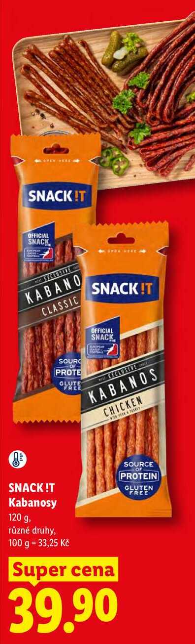 SNACK Kabanosy, 120 g
