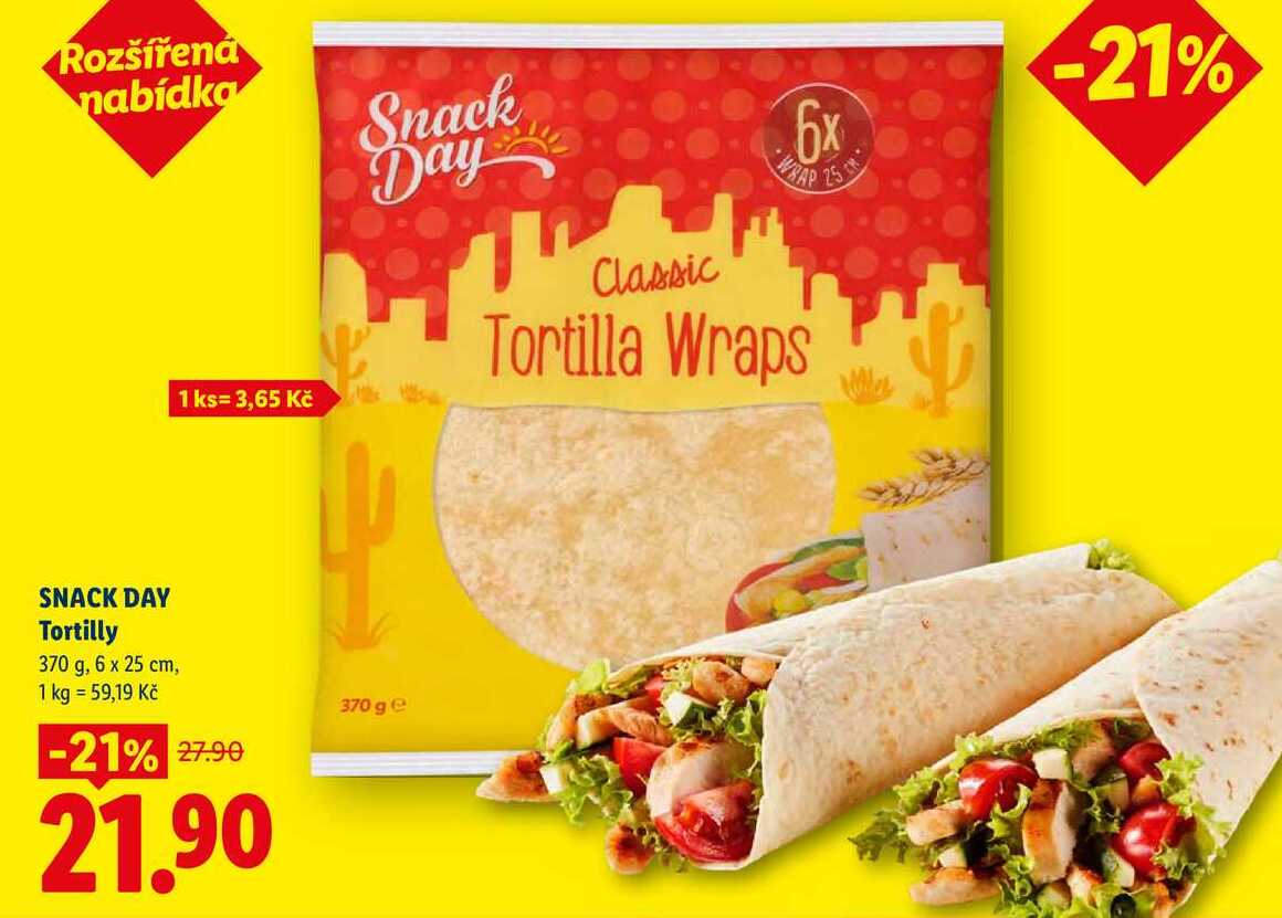 SNACK DAY Tortilly, 370 g