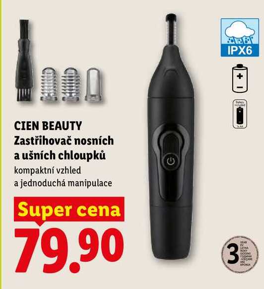 CIEN BEAUTY Zastřihovač nosních a ušních chloupků