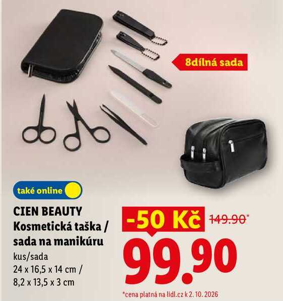 CIEN BEAUTY Kosmetická taška/sada na manikúru Lidl