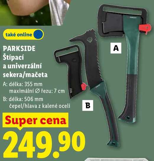 PARKSIDE Štípací a univerzální sekera/mačeta