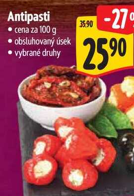 Antipasti, cena za 100 g